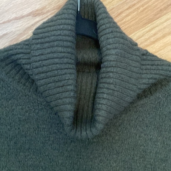 WILLIAM RAST Alpaca blend Cowl Neck Sweater Womens M knit dark green oversized - Picture 3 of 10